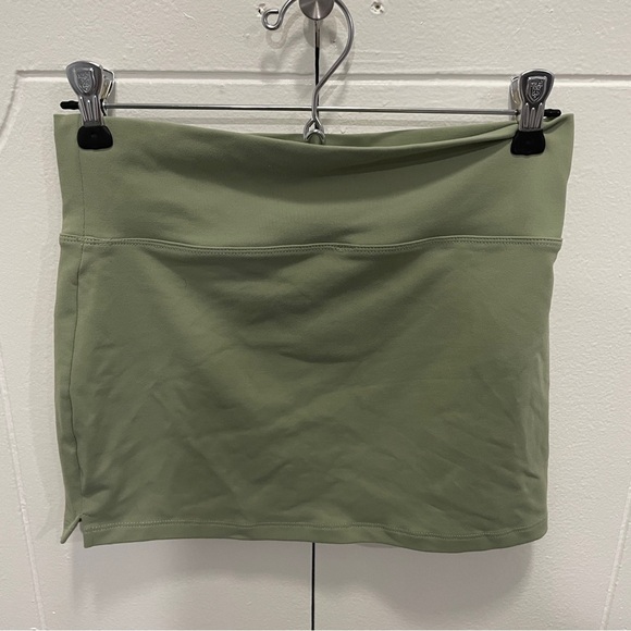 Free People Green Micro Mini Half Slip Skirt - Picture 4 of 9